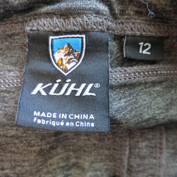 KUHL Born in the Mountains Crop  Pants Size 12 Women Athleisure Gray Gorpcore - Picture 8 of 9